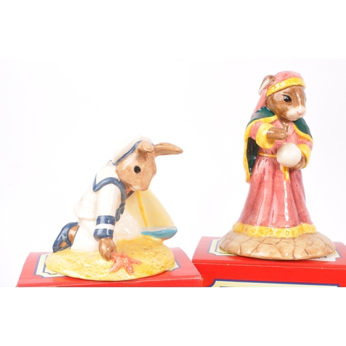 67 - Royal Doulton - Bunnykins - Collection of porcelain china bunny figures / statues. To include, Sailo... 