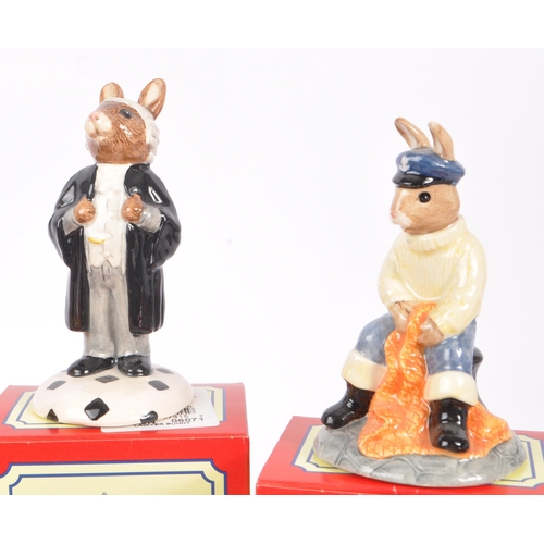 67 - Royal Doulton - Bunnykins - Collection of porcelain china bunny figures / statues. To include, Sailo... 