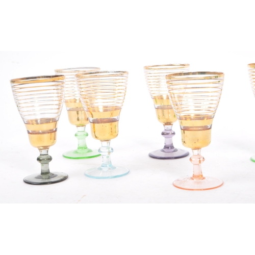 68 - A collection of mid 20th century drinking glasses. The collection to include a selection of glasses,... 