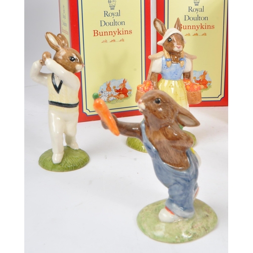 69 - Royal Doulton - Bunnykins - Collection of porcelain china bunny figures / statues. Including Dutch B... 