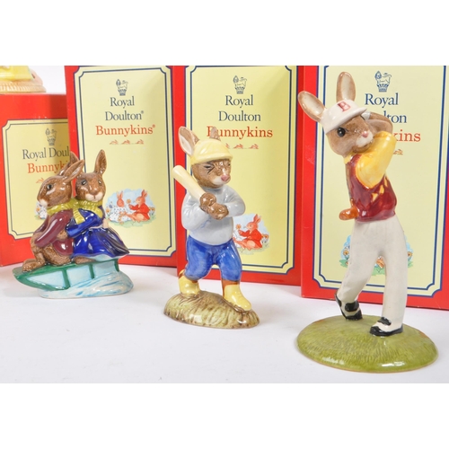 70 - Royal Doulton - Bunnykins - Collection of porcelain china bunny figures / statues. Including Groom B... 