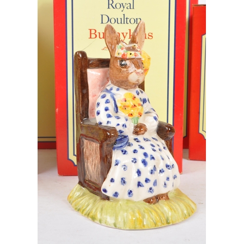 73 - Royal Doulton - Bunnykins - Collection of porcelain china bunny figures / statues. Including Tyrolea... 