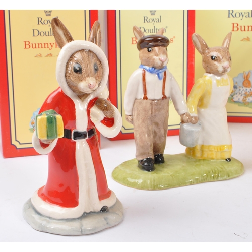 74 - Royal Doulton - Bunnykins - Collection of porcelain china bunny figures / statues. Including Angel B... 