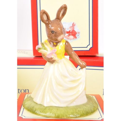 74 - Royal Doulton - Bunnykins - Collection of porcelain china bunny figures / statues. Including Angel B... 