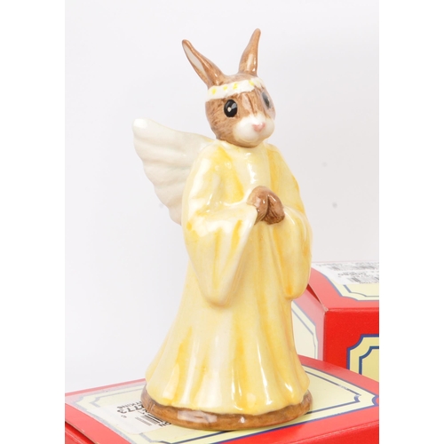 74 - Royal Doulton - Bunnykins - Collection of porcelain china bunny figures / statues. Including Angel B... 