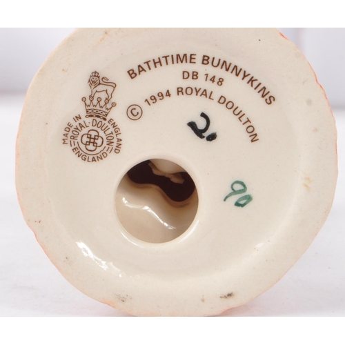 79 - Royal Doulton - Bunnykins - A collection of porcelain china bunny figurines / statues. Comprising of... 