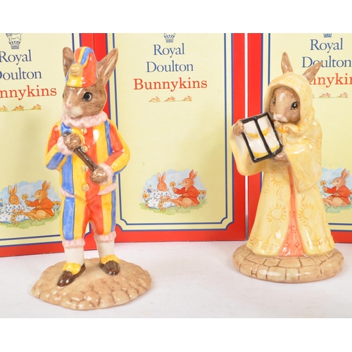 81 - Royal Doulton - Bunnykins - Collection of porcelain china bunny figurines / statues. To include Seas... 