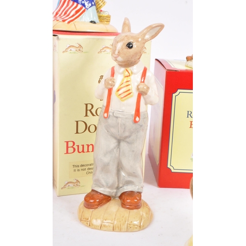 83 - Royal Doulton - Bunnykin - Collection of porcelain china bunny figurines / statues. Comprising of Be... 