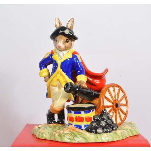 86 - Royal Doulton - Bunnyknis - Collection of porcelain china animal rabbit figurines / statues. Compris... 