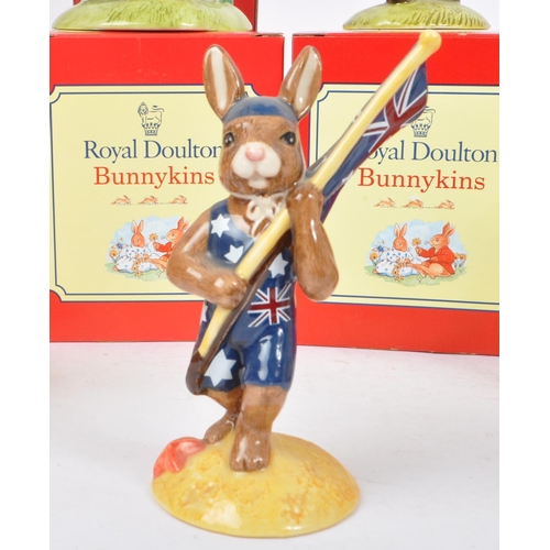 87 - Royal Doulton - Bunnykins - Collection of porcelain china bunny animal figurines / statues. To inclu... 