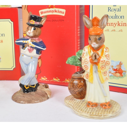 87 - Royal Doulton - Bunnykins - Collection of porcelain china bunny animal figurines / statues. To inclu... 