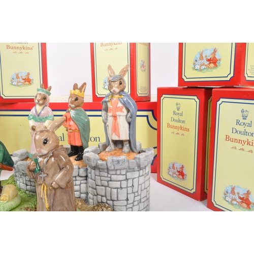 96 - Royal Doulton - Bunnykins - Robin Hood Collection - Comprising of Robin Hood bunny 11313, Will Scarl... 