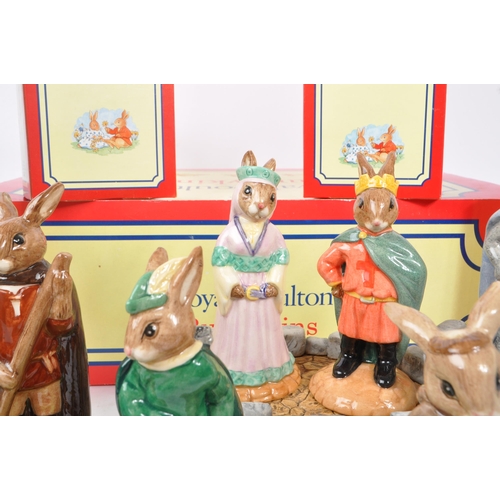 96 - Royal Doulton - Bunnykins - Robin Hood Collection - Comprising of Robin Hood bunny 11313, Will Scarl... 