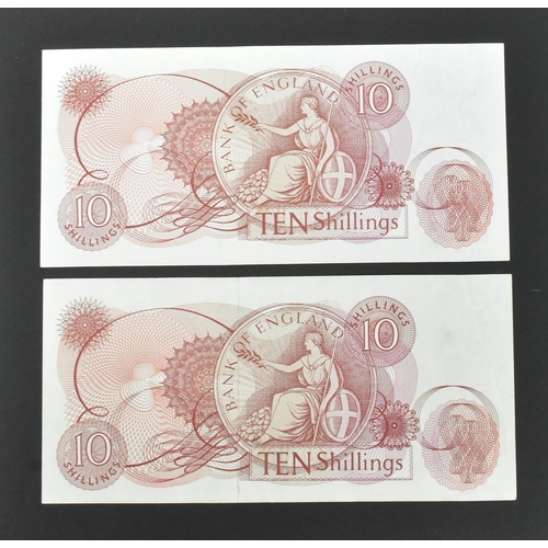 515 - Bank of England - A collection of British uncirculated bank notes banknotes to include; 4x J Q Hollo... 