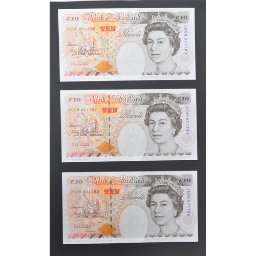 519 - Bank of England - A collection of British uncirculated bank notes banknotes to include; 3x L K Obrie... 