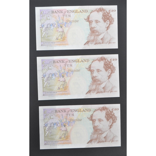 519 - Bank of England - A collection of British uncirculated bank notes banknotes to include; 3x L K Obrie... 