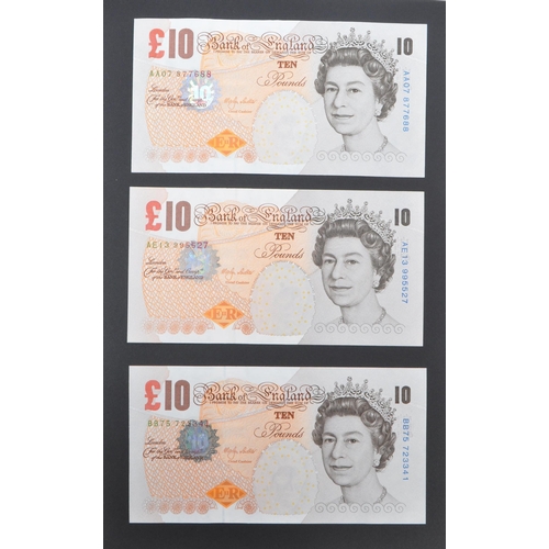 519 - Bank of England - A collection of British uncirculated bank notes banknotes to include; 3x L K Obrie... 