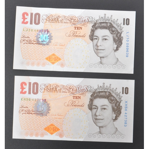 519 - Bank of England - A collection of British uncirculated bank notes banknotes to include; 3x L K Obrie... 