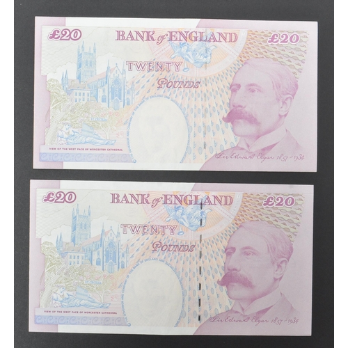 519 - Bank of England - A collection of British uncirculated bank notes banknotes to include; 3x L K Obrie... 