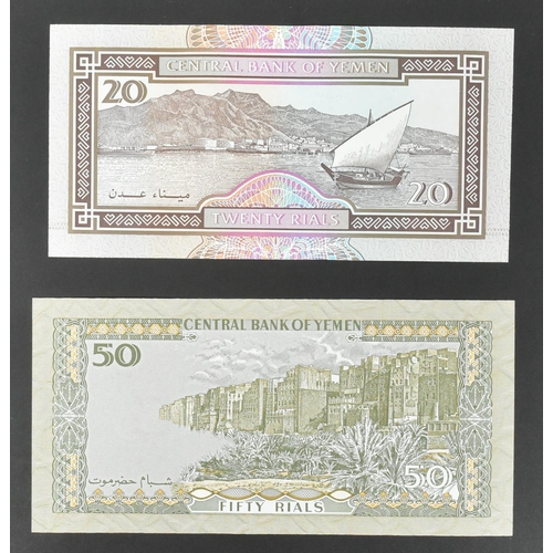 525 - A collection of international uncirculated bank notes banknotes to include; 3x Sri Lanka 1.07.92 10 ... 