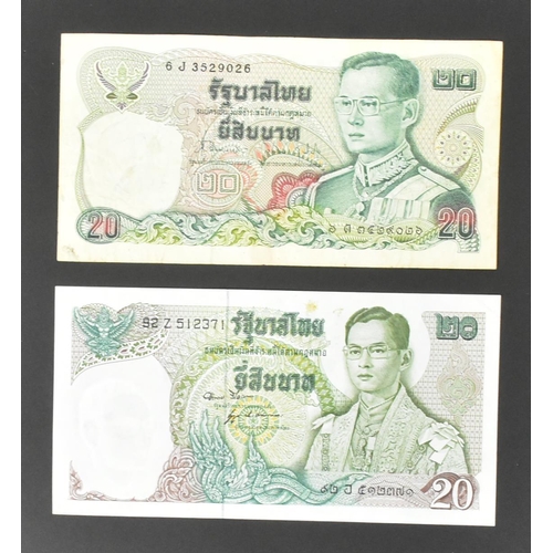 525 - A collection of international uncirculated bank notes banknotes to include; 3x Sri Lanka 1.07.92 10 ... 