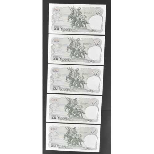 525 - A collection of international uncirculated bank notes banknotes to include; 3x Sri Lanka 1.07.92 10 ... 