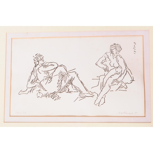 268 - Gerard Bellaart (1985) - two relief etchings from a sketchbook belonging to Gerard Bellaart, featuri... 