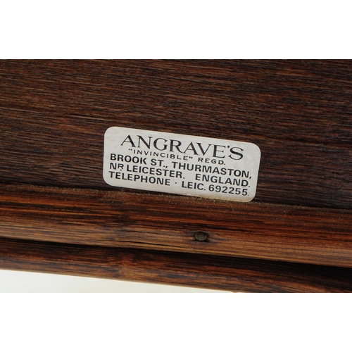 550 - Angraves of Leicester - A retro mid 20th century cane and rattan writing / console desk / table. Of ... 