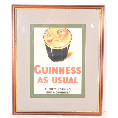 564 - Guinness - A collection of four advertising reproduction Guinness prints. Framed and glazed. Depicti... 