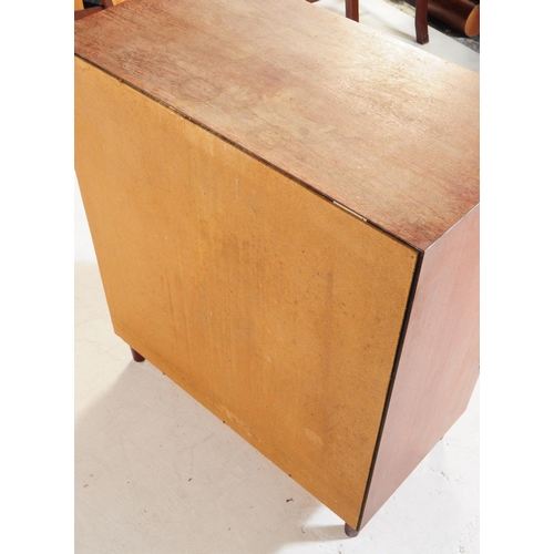 584 - British Modern Design - A mid 20th century teak veneer Hi-Fi cabinet cupboard. The cupboard raised o... 