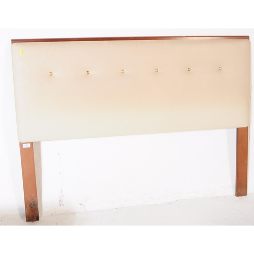 602 - G-Plan - Librenza Range - A mid 20th century G-Plan Librenza range tola wood bed headboard. The head... 