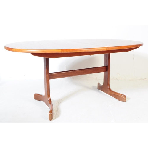 627 - G-Plan Fresco - A mid 20th century G Plan Fresco range teak dining table and chairs. The table of ro... 