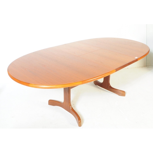 627 - G-Plan Fresco - A mid 20th century G Plan Fresco range teak dining table and chairs. The table of ro... 