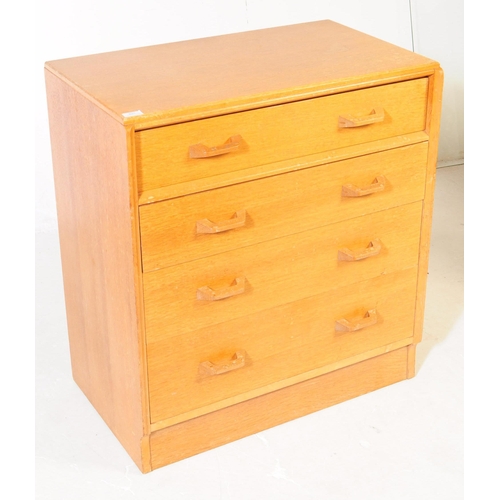 631 - G-Plan - E. Gomme - A mid 20th century G-Plan E. Gomme Brandon range oak chest of drawers. The chest... 