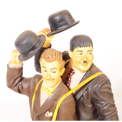 675 - Laurel & Hardy - A late 20th century theatre production prop statue / figure of Laurel & Hardy the A... 