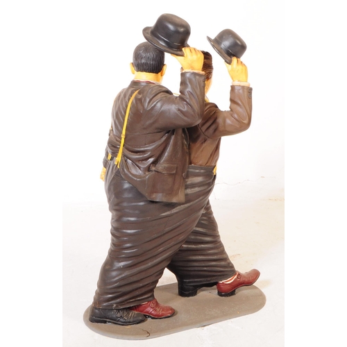 675 - Laurel & Hardy - A late 20th century theatre production prop statue / figure of Laurel & Hardy the A... 