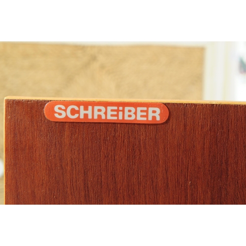 688 - Schreiber Furniture - A mid 20th century Schreiber Furniture light oak veneered sideboard credenza. ... 