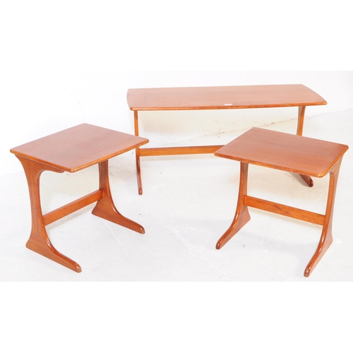 707 - G-Plan - A mid 20th century G-Plan teak wood coffee table / nest of tables. The nest consisting of o... 