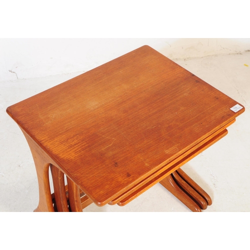 708 - G-Plan - A mid 20th century G-Plan teak wood nest of tables. The nest of tables rectangular in shape... 