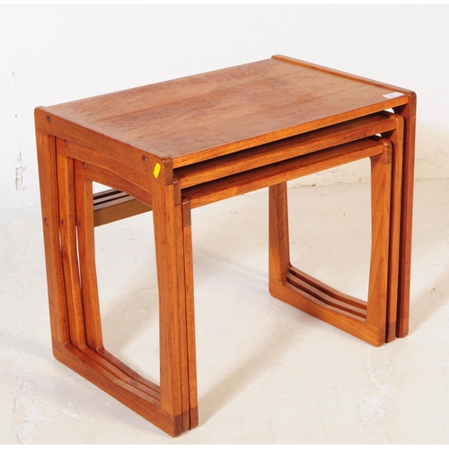 708 - G-Plan - A mid 20th century G-Plan teak wood nest of tables. The nest of tables rectangular in shape... 