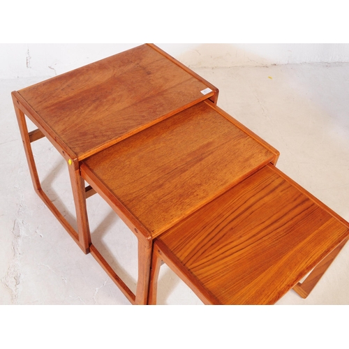 708 - G-Plan - A mid 20th century G-Plan teak wood nest of tables. The nest of tables rectangular in shape... 