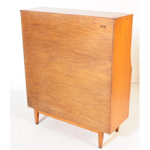 731 - Jentique - A mid 20th century Jentique teak wood bureau writing desk. The bureau raised on tapered l... 