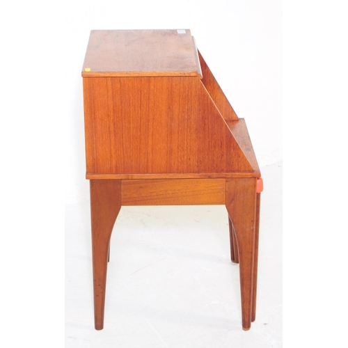 735 - Chippy Telephone Seats - A mid 20th century Chippy Telephone Seats teak wood telephone chair / table... 