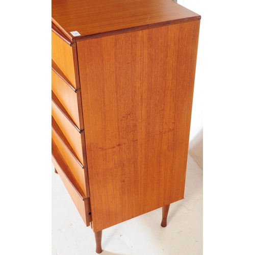 745 - Avalon Furniture - A mid 20th century Avalon Furniture teak chest of drawers. The chest of drawers h... 