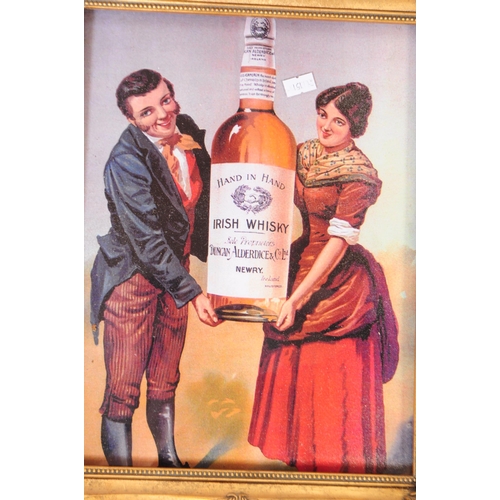 774 - Breweriana Interest - A collection of 20th century framed and glazed pub whiskey advertising prints.... 