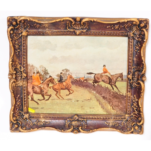 786 - Equestrian Interest - A collection of six 19th and 20th Century framed horse racing prints to includ... 