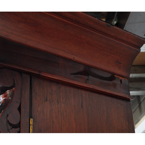 797 - A 19th century Victorian mahogany library bookcase cabinet. The bookcase raised on a plinth base bel... 