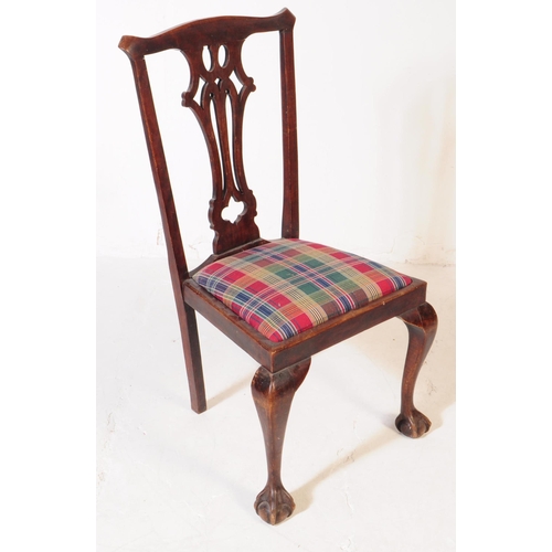 854 - A 19th century Georgian burr mahogany drop leaf table. Rectangular form with carved sunburst panels ... 