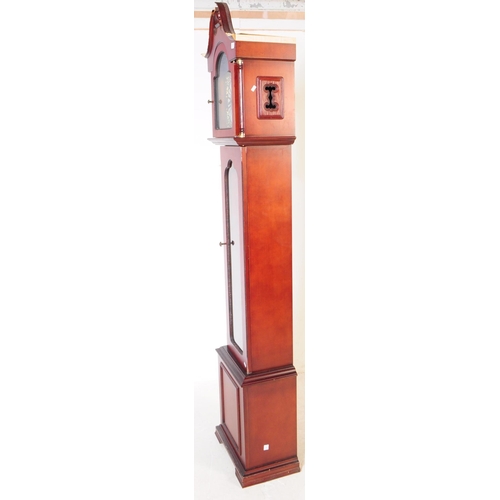 893 - Tempus Fugit - A 20th century Tempus Fugit longcase grandfather clock. The clock having mahogany ven... 