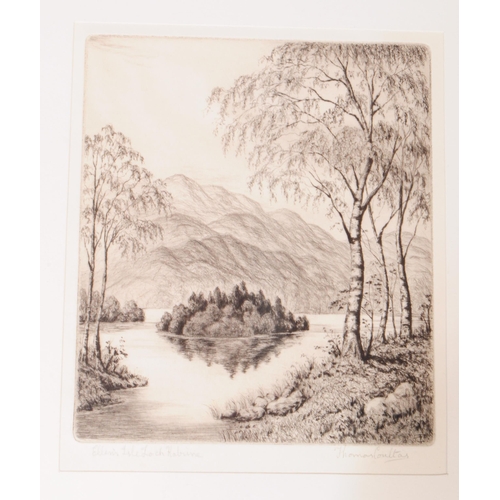 952 - Thomas Coultas (British - 20th century) - Framed drypoint etching, signed in the margins in pencil b... 